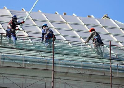 commercial roofing contractors undertaking roof replacement in Ipswich